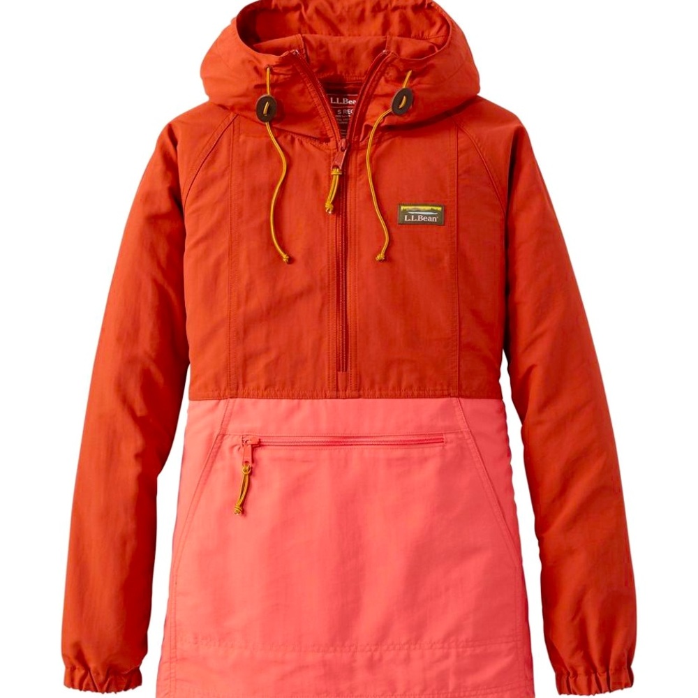 LL Bean Mountain Classic Colorblock Anorak